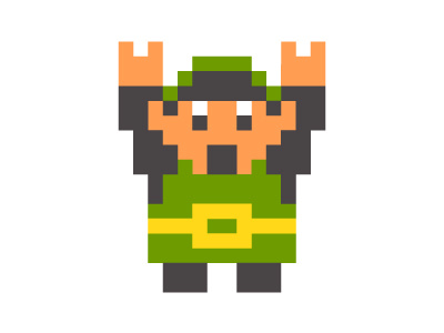 TGIF pixel rockhart video game zelda
