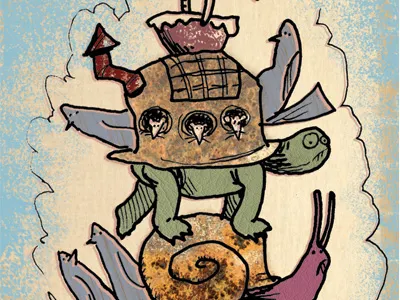 Turtle Snail Mice Birds