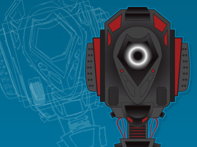 "Asimov Was Wrong" WIP drawing mech robot