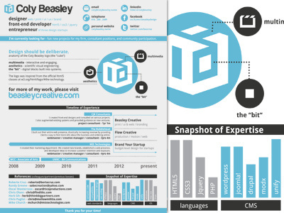 Personal Resume Update branding infographic resume