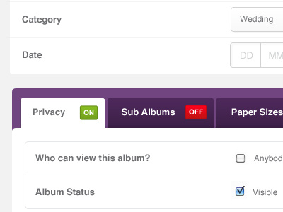 Tabs with Status application form navigation status tabs ui user experience user interface ux web app web application