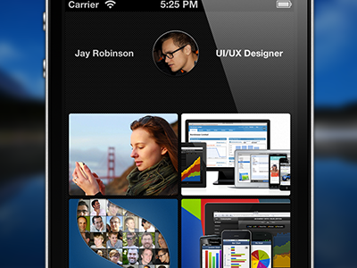 Portfolio avatar iphone personal portfolio sencha thumbs