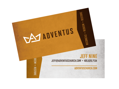 Adventus Business Cards cards church print