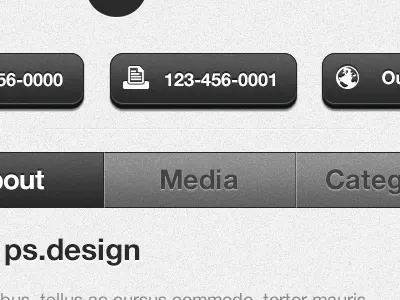 UI Design buttons design icons ui web app