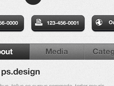 UI Design buttons design icons ui web app