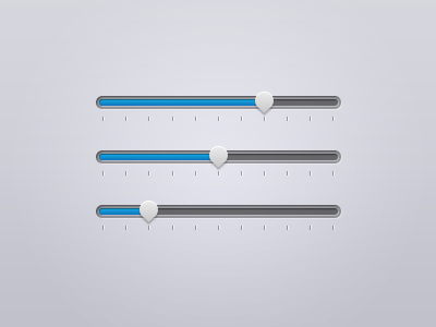 Clean sliders blue clean cool interface mini miter simple slider stylish ui user