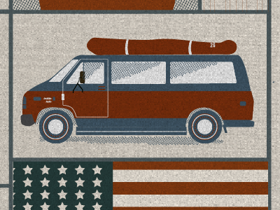 Wet Hot American Screen Print print screen screenprint texture van wet hot american summer