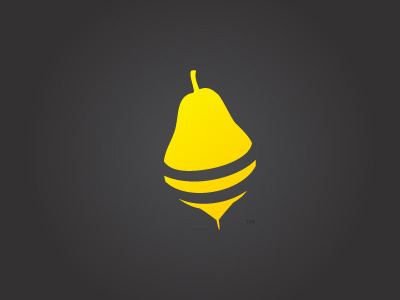 Bartlett & Beecroft logo bee logo pear