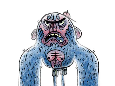 Tumblr M59up5nroh1qizfnco1 500 digital halloween hipster illustration kassandra heller man monster scared