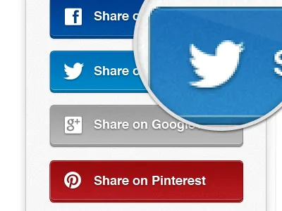 Social Buttons bird button buttons facebook google google plus new twitter logo noise pinterest social social network twitter