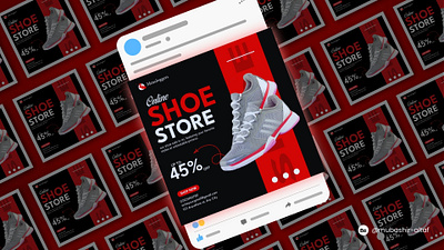 Shoe Post advertising advertising design animation branding graphic design mockup ideas mockups motion graphics post design shoe post shoe post design shoes post social media post design ui