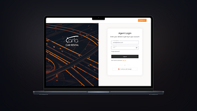 Carla Car Rental Agent Login interfacedesign userexperience webdesign