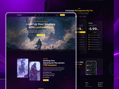 ✨ Light Up Your Adventure with Lantern Glow! ✨ colorful ui design design website figma designer gaming website design graphic design landing [age design landing page professional ui design ui ui design on figma website design