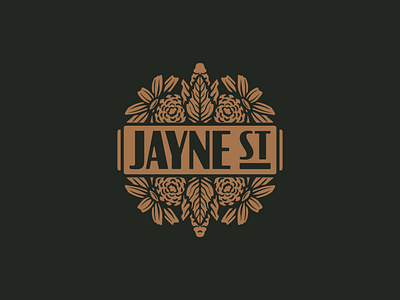 Jayne St. Distilling Co. branding graphic design illustration logo