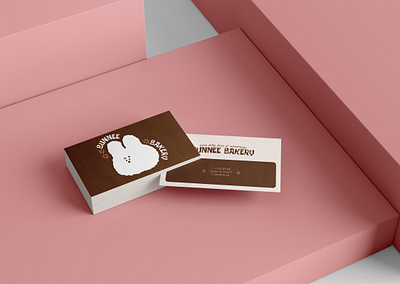 BUNNEE BAKERY - Business Card Design branding business business card cards design graphic design mockup typography vector