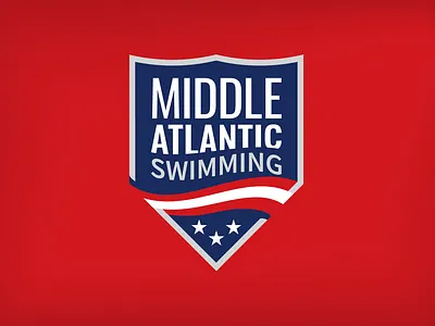 Middle Atlantic Swimming Primary athletics branding club sports delaware design identity logo new jersey olympics pennsylvania philadelphia sports swimming team sports water