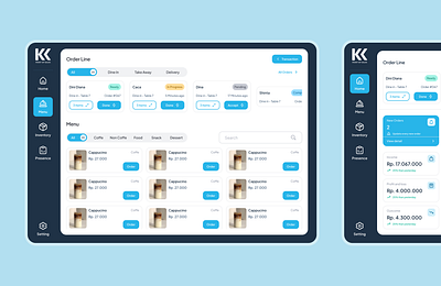 Point of Sale Application application design point of sale pos table ui ui design uiux ux