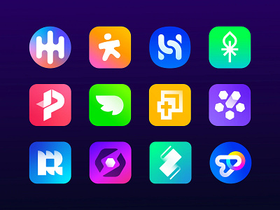 Logo App icons from the Portfolio