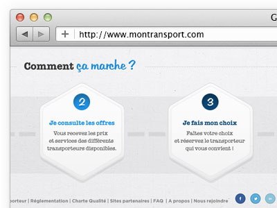 Mon transport blue car transport web