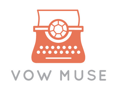 Vow Muse Typewriter Logo design identity logo typewriter