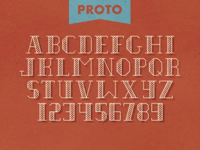 Proto Typeface custom font design font letters serif type typeface