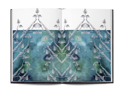 Dribbble 77 apostol blue book creyon elena greta forest green illustration iscariotteh leaf tree watercolor