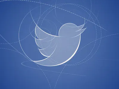 Early Blueprint Style bird motion design motion graphics new logo twitter