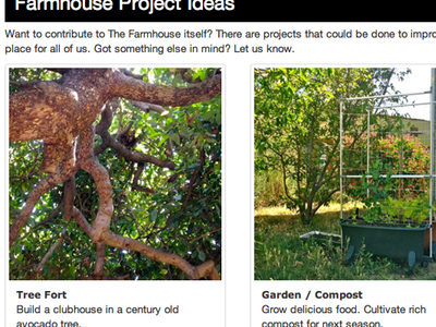 Farmhouse Project Ideas avocado bean black bootstrap ca california farmhouse garden green grid guava hollywood labs peas tree twitter white