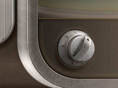 Knob grunge icon ios knob metal retro