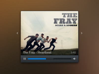 Mini Music Player interface music player skin ui