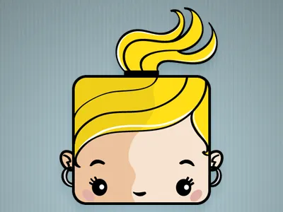 Girlgeek Mascot character design illustrator personal photoshop