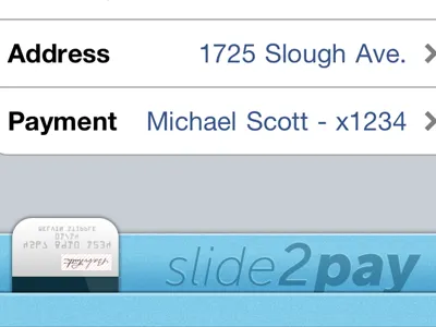 Credit Card Slider card credit slide