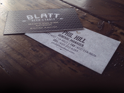 Blatt Cards blatt business cards spot gloss