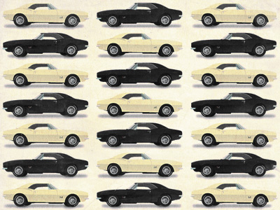 Camaro 1967 auto car chevy illo illustration musclecar retro vintage