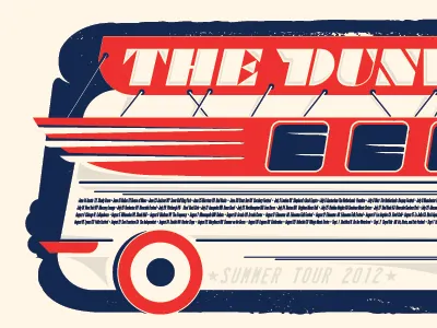 Doubledecker 2 gig music poster screenprint