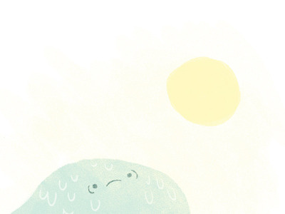 Summer Heat art design digital funny heat hot ice cream illustration kassandra heller seasons summer sun