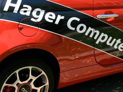 Finished Fiat graphics identity vehicle wrap