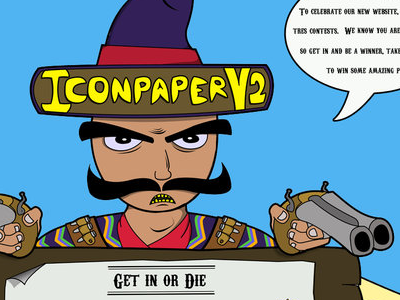 Get in or die die gun iconpaper mexican mustache sombrero