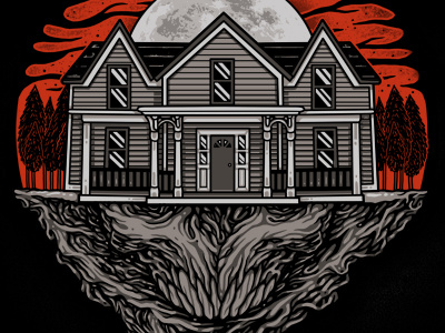 Welcome Home evil home house illustration pitchgrim