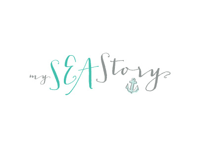 My Sea Story anchor logo ocean sea seafoam