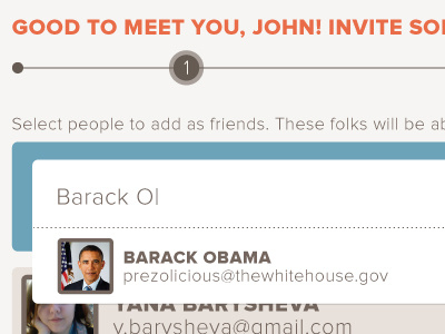 Add/Invite friends Autofill autofill profile picture sign up flow social ui ux web design