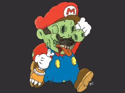 It's A Me Zombio mario mario brothers nintendo super mario zombie
