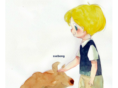 Goodboys character illustration ssebong watercolors