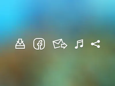 Blobmachine Icons download facebook icons music send share ui