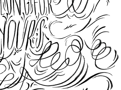 Long For Yours illustration sketchbook typography