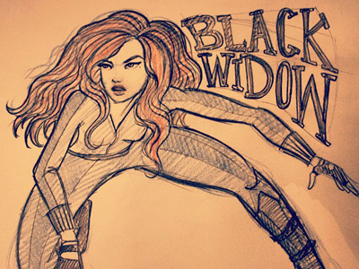 Black Widow sketch avengers black drawing pencil sketchbook widow