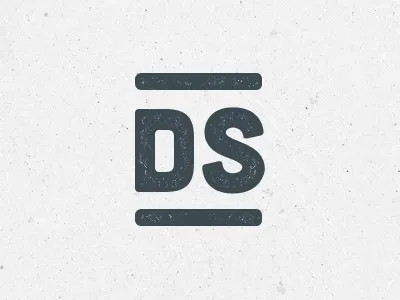 DS Monogram cubano logo mark monogram stamp texture