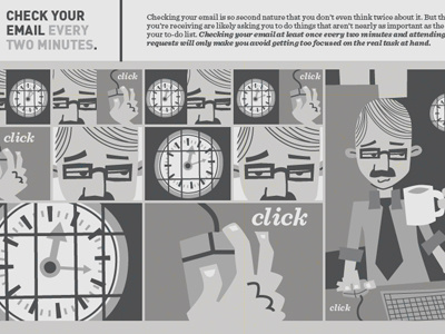 Wasting Time design illustration info graphic type