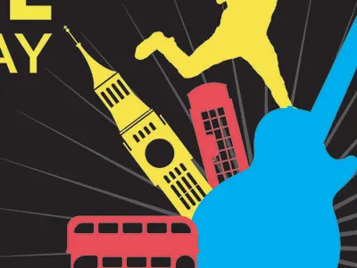 London Rock collage london rock vector