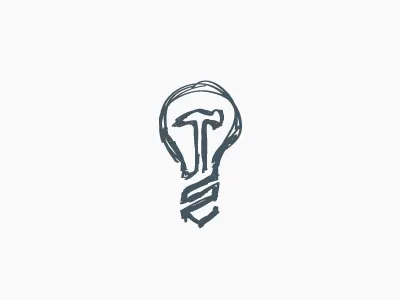 Innovate hammer illustration innovation light bulb